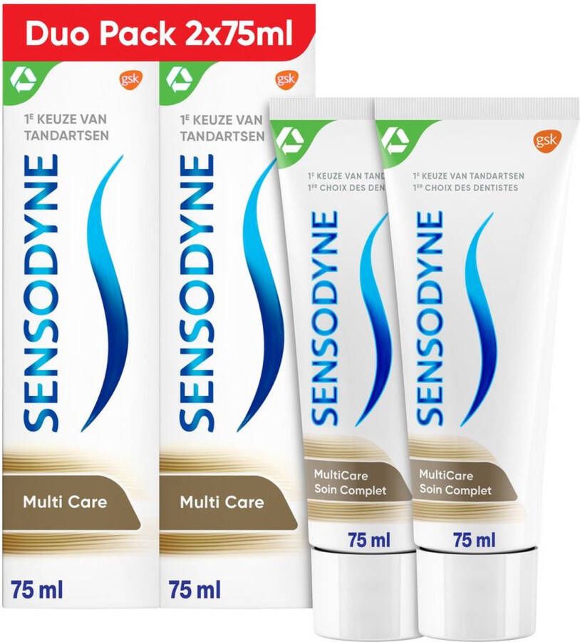 Sensodyne Multicare tandpasta voor gevoelige tanden 2x 75 ml