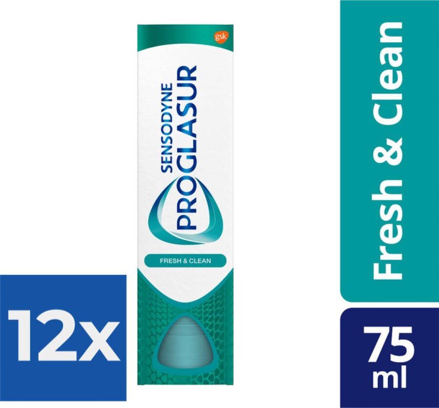 Sensodyne Proglasur Tandpasta Multi-Action 75ml Voordeelverpakking 12 stuks