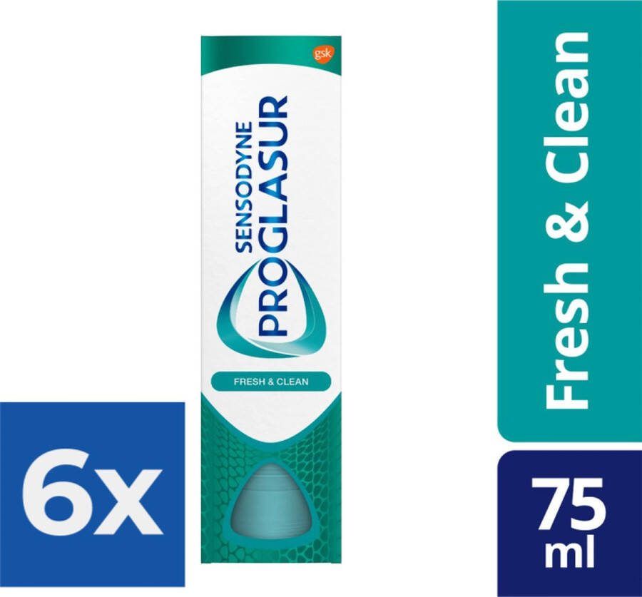Sensodyne Proglasur Tandpasta Multi-Action 75ml Voordeelverpakking 6 stuks