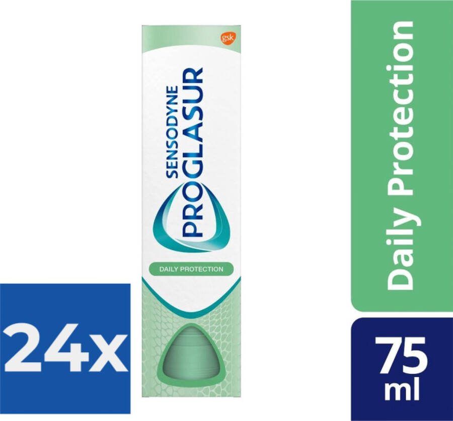 Sensodyne Proglasur Tandpasta Multi-Action Daily Protection 75ml Voordeelverpakking 24 stuks
