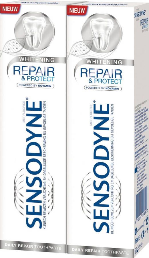 Sensodyne Repair & Protect Whitening 2x 75 ml Tandpasta