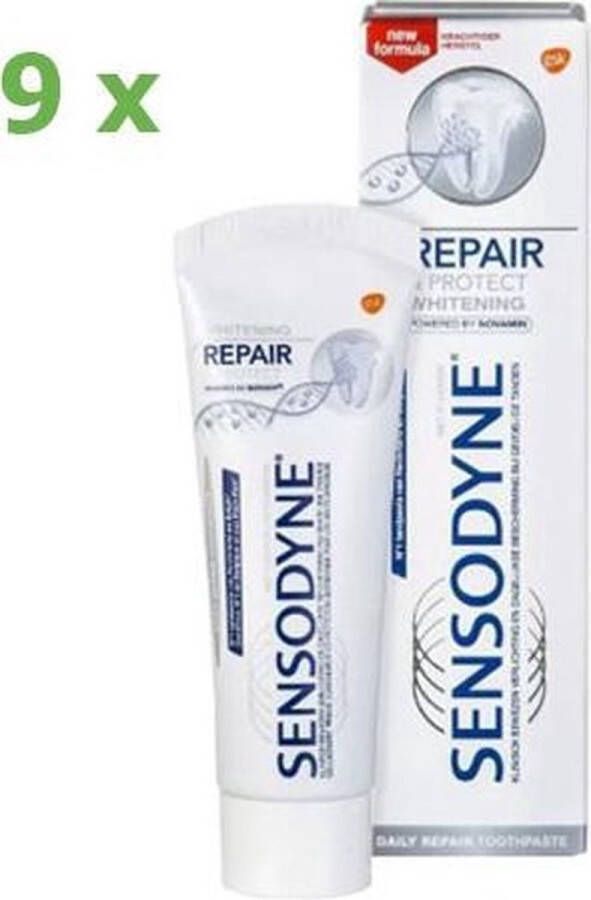 Sensodyne Repair & Protect Whitening Tandpasta 9x75ml Voordeelverpakking