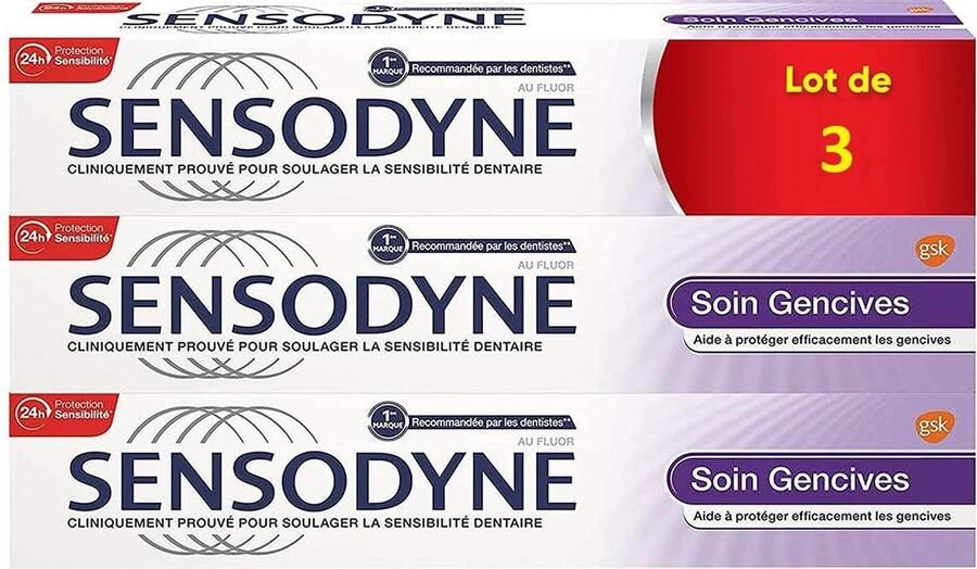 Sensodyne Tandpasta 3x75 ml Tandvleesbescherming