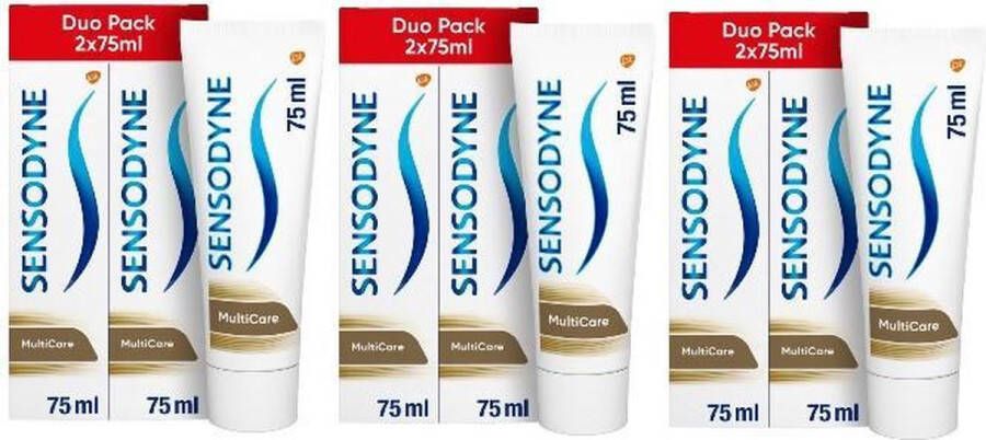 Sensodyne Tandpasta 75 ml Multi Care 6 stuks