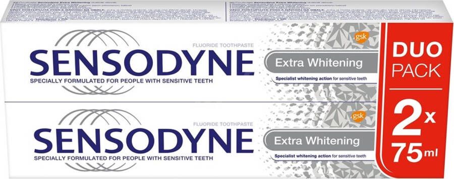 Sensodyne Tandpasta Extra Whithening Duopak