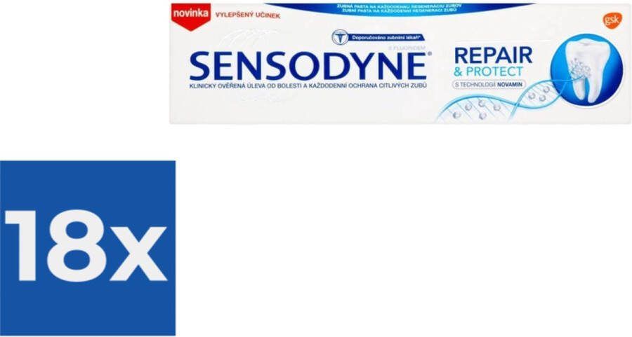 Sensodyne Tandpasta Repair En Protect Voordeelverpakking 18 stuks