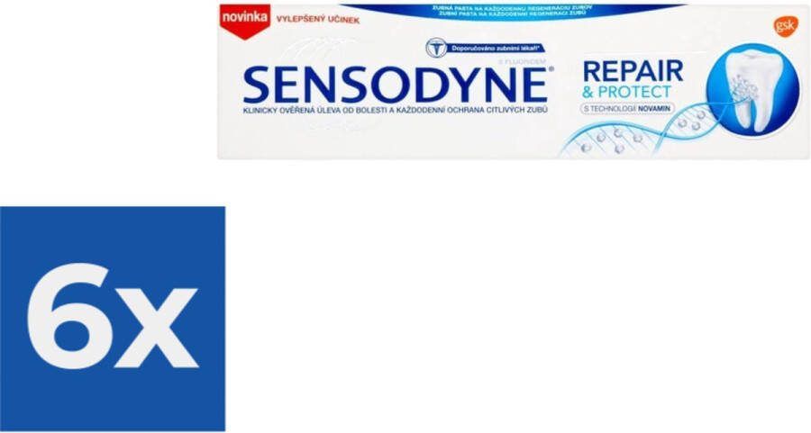 Sensodyne Tandpasta Repair En Protect Voordeelverpakking 6 stuks