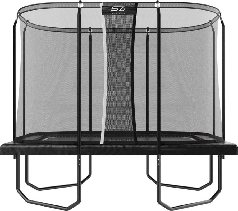 Senz Sports Trampoline met Veiligheidsnet Premium Plus 214 x 305 cm Rechthoek Trampoline met Elastieken J7000 serie
