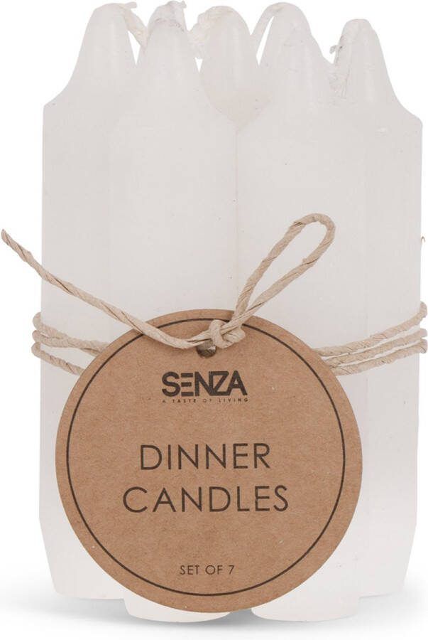 SENZA Dinerkaarsen Wit 7