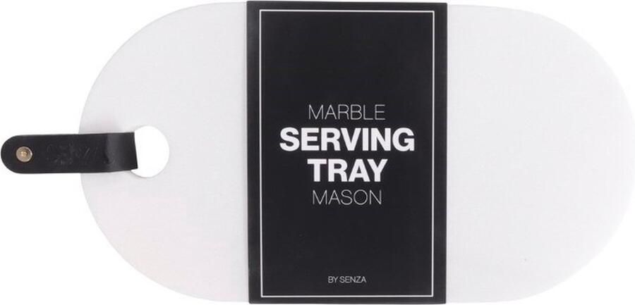SENZA Mason Marmeren Serveerplank 29.5 x 17.5 cm Wit