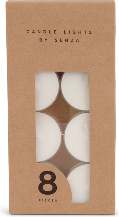 SENZA Set Van 8 Theelichtjes In Kraft Box