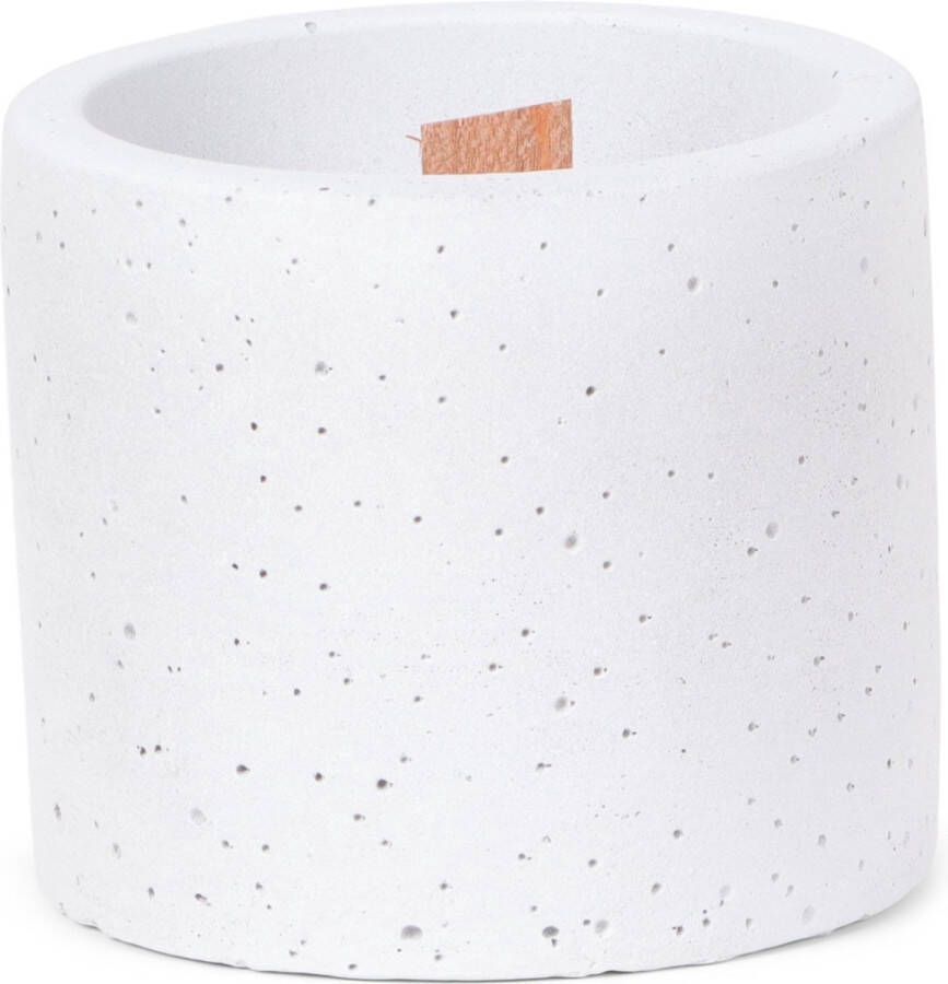 SENZA Wooden Wick Candle Light Grey