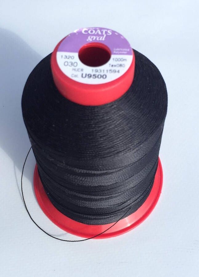 Serafil Saliseal |Zwart Polyester naaigaren voor Bootkap Tent en Zonwering