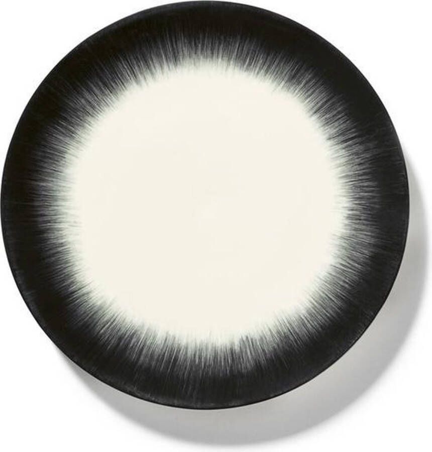 Serax Ann Demeulemeester Dé bord D28cm off white black var5
