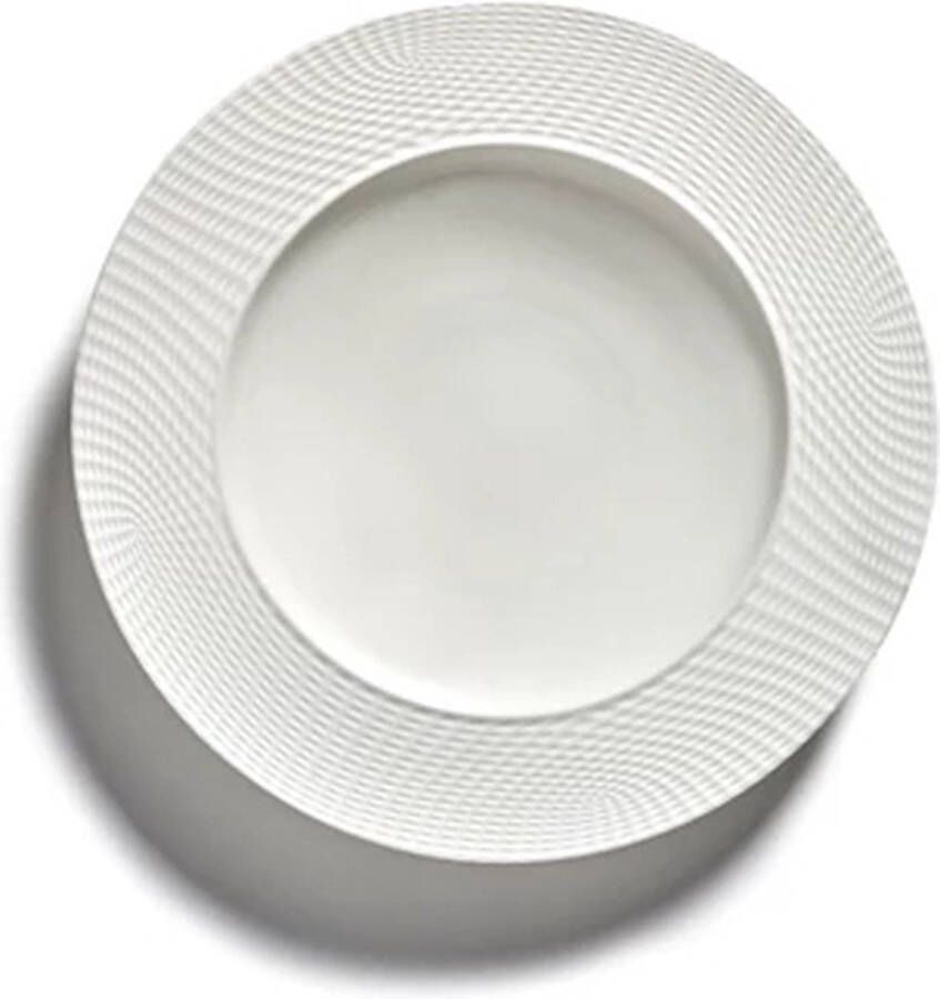 Serax Ann Van Hoey Nido diep bord D24cm bone china wit