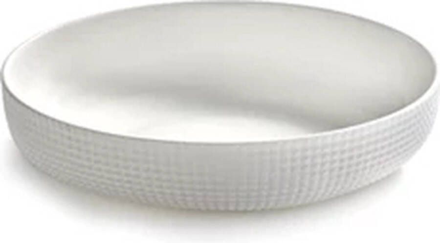 Serax Ann Van Hoey Nido schaal diep bord D19cm H4.5cm bone china wit