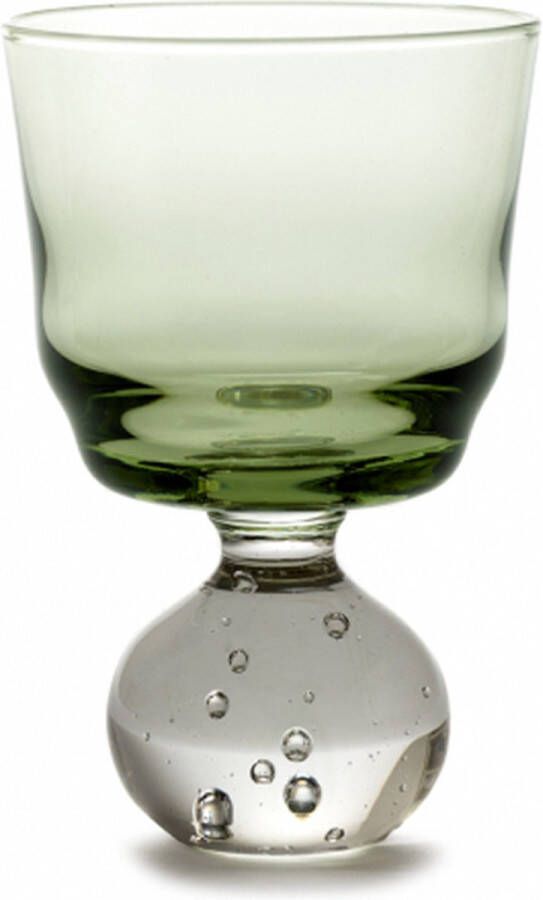 Serax Bela Silva Eternal glas op voet S D6.3cm H9.5cm groen
