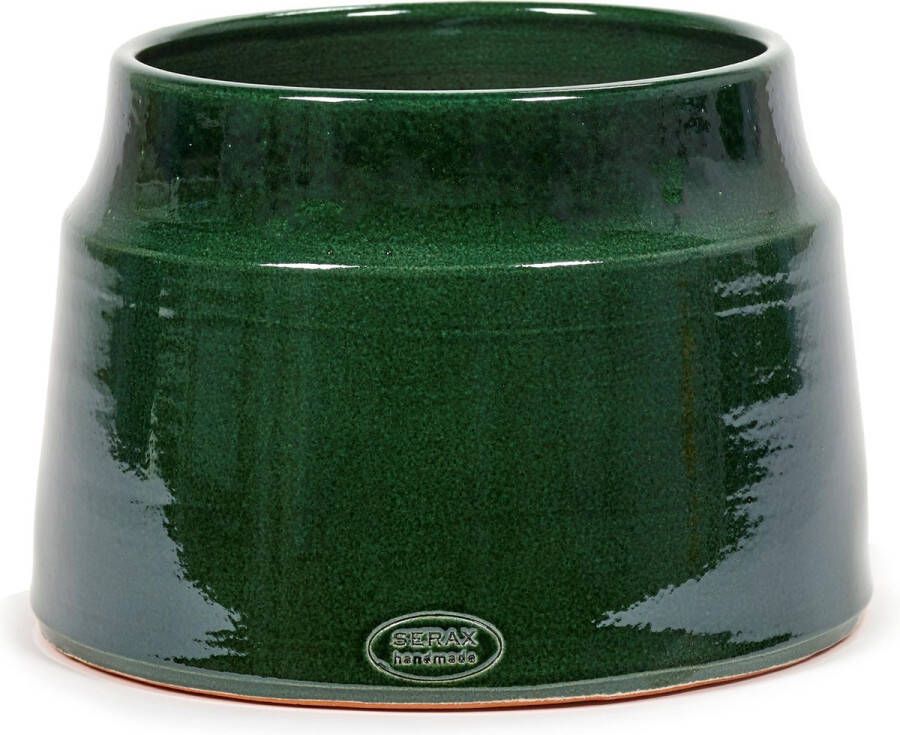 Serax Bloempot Groen-Donker groen D 25 cm H 20 cm