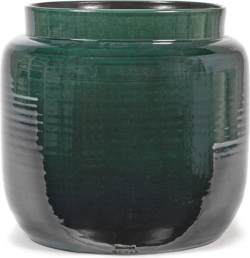 Serax Bloempot Groen-Donker groen D 40 cm H 36.5 cm