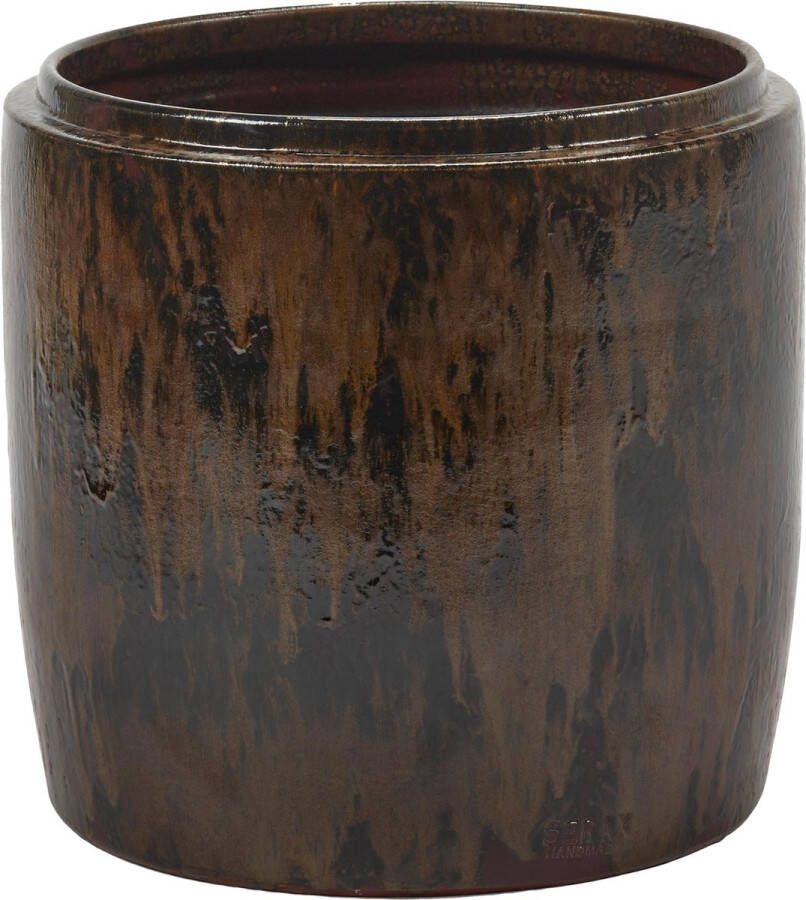 Serax Bloempot Mystique Dark Brown-Bruin D 30 cm H 30 cm Opening 27 cm