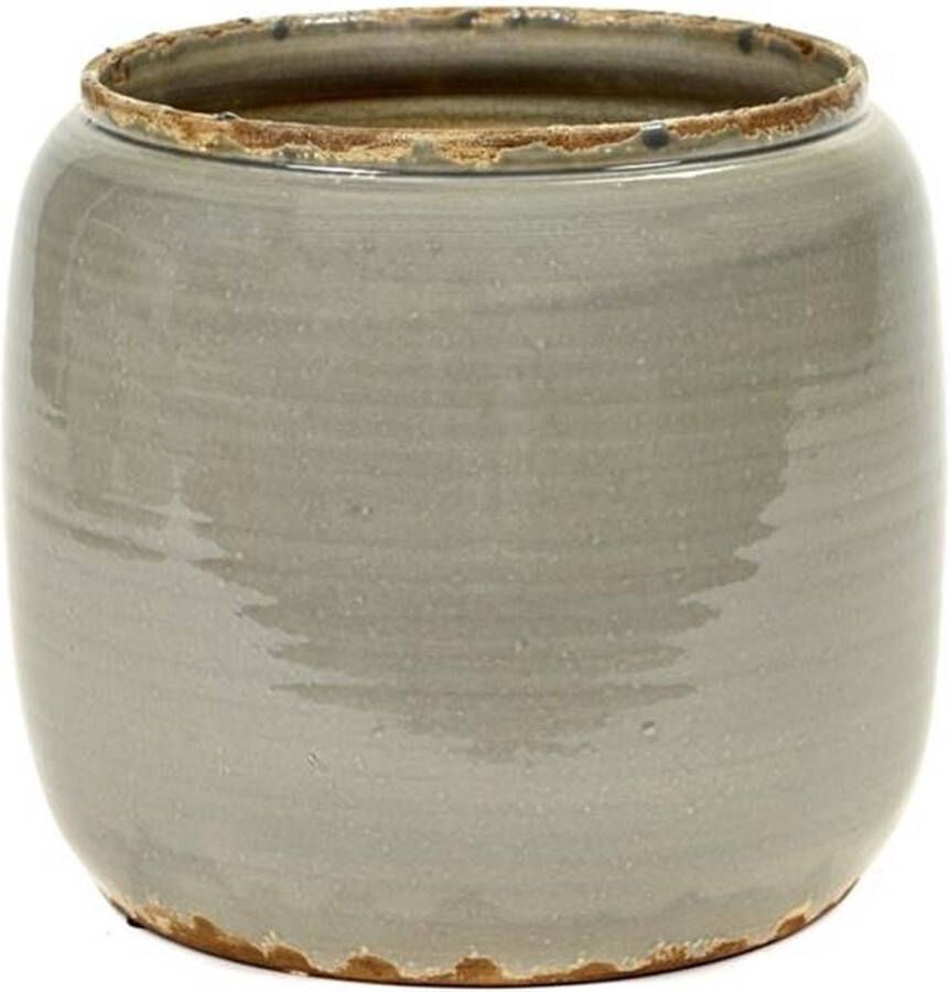 Serax Glazed Shades By Costa Bloempot Large Ø26 Grey