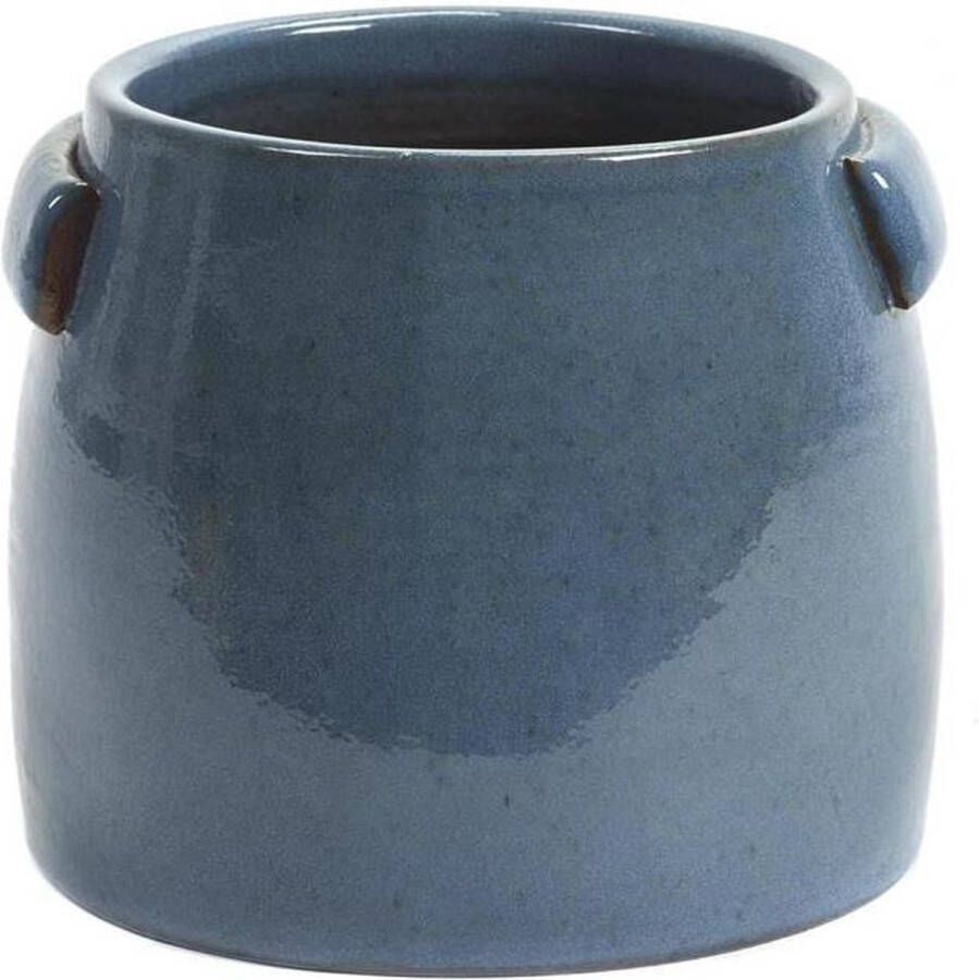 Serax Bloempot Tabor Blauw D 22 cm H 19 cm Opening 18 cm