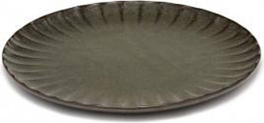 Serax Surface By Sergio Herman Bord Inku Groen-Brons D 18 cm H 1.7 cm Per stuk