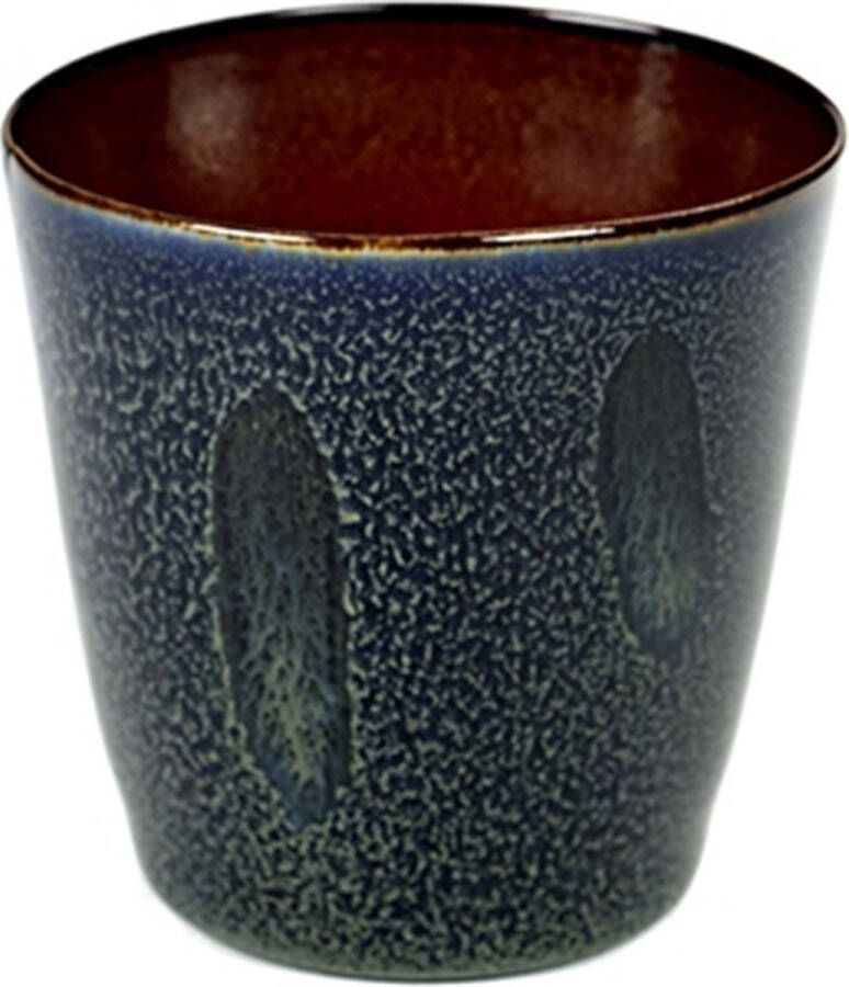 Serax Terres De Rêves Conisch koffiebeker (Hoogte: 7 5 cm Kleur: donkerblauw)
