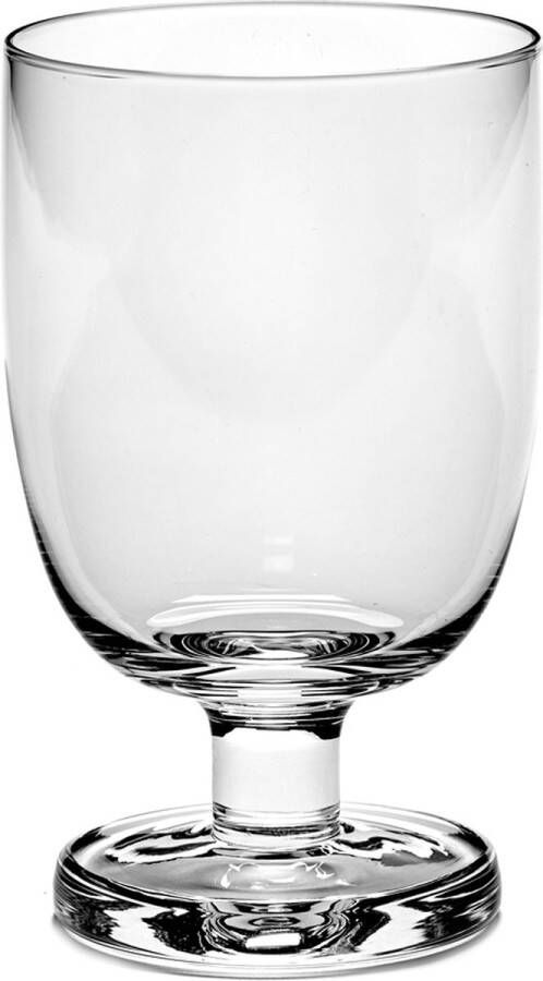 Serax by Vincent van Duysen Passe-partout universeel glas op lage dikke voet 4 stuks