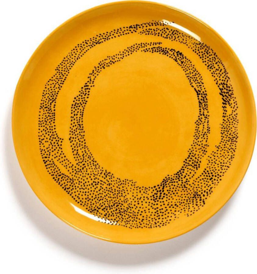 Serax Feast by Ottolenghi Bord M 22x22cm Sunny Yellow Swirl-D