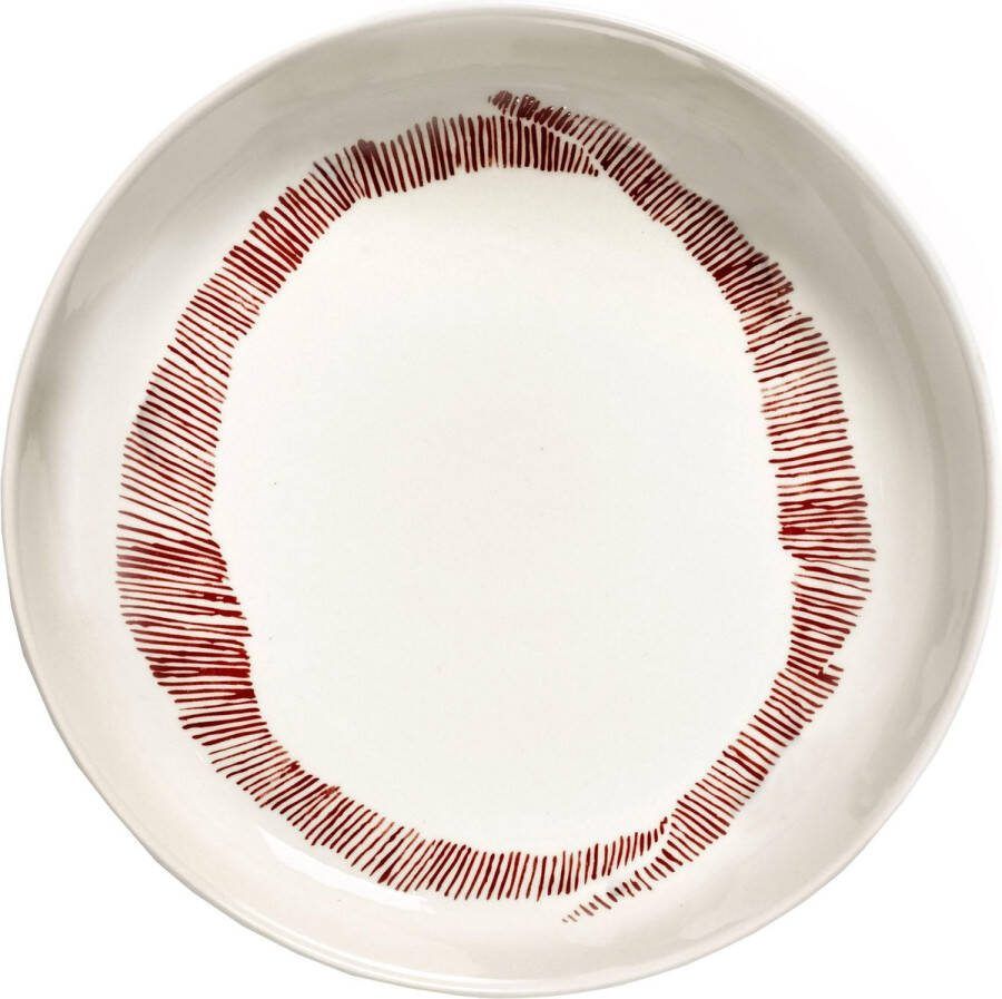 Serax Feast by Ottolenghi Bord hoog L 22x22cm wit Swirl-Strip