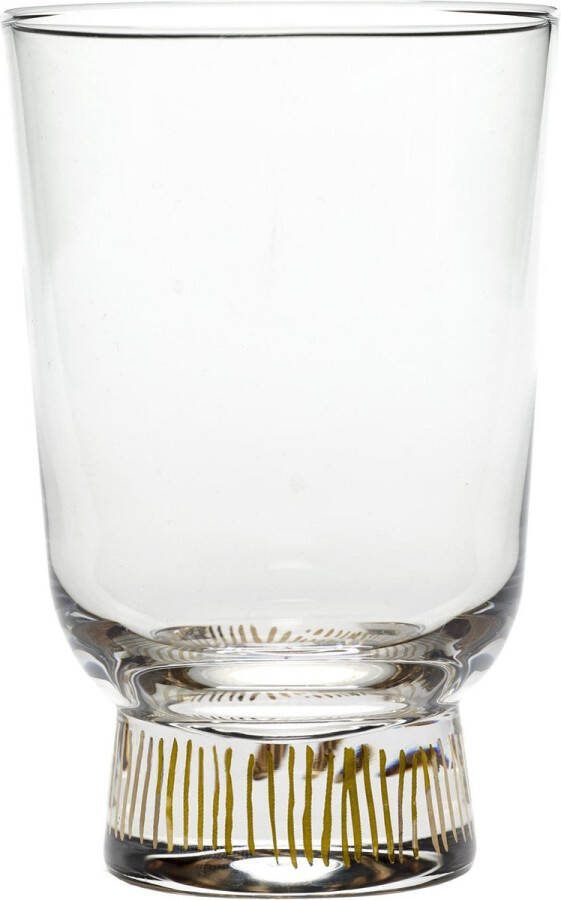 Serax Yotam Ottolenghi Feast glas 33cl stripes goud