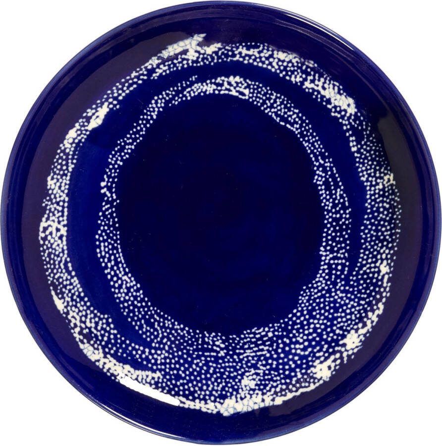 Serax Feast By Ottolenghi Ontbijtbord Ø19 Dark Blue Dots White