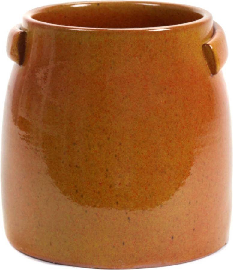 Serax Jars Pottery By Bloempot Medium Ø25 Orange