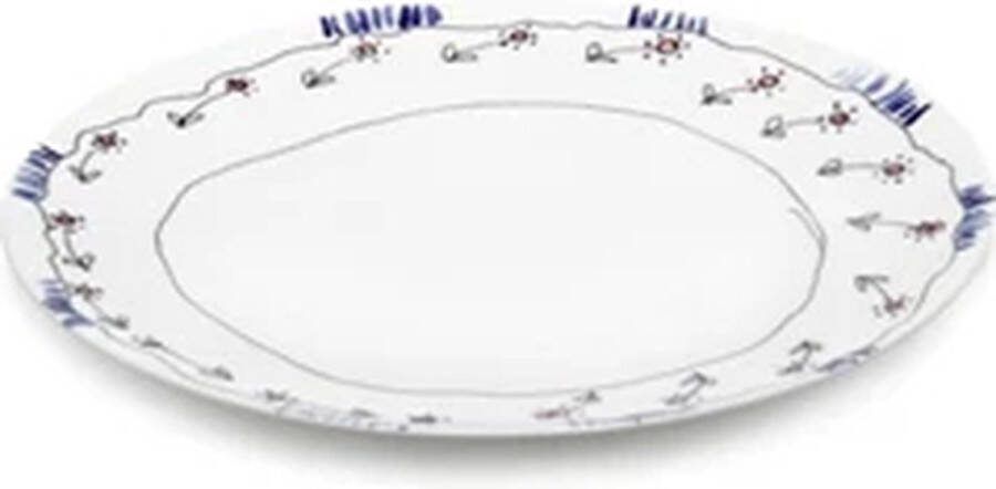 Serax Marni Midnight Flowers Anemone Milk plat bord D24cm rood blauw