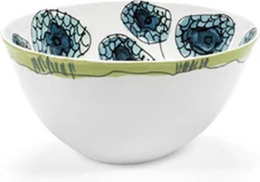 Serax Marni Midnight Flowers Anemone Vaniglia bowl slakom D22cm H11.5cm groen blauw