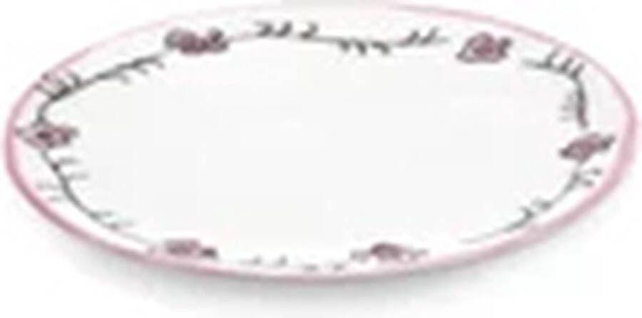 Serax Marni Midnight Flowers Dark Viola plat bord D11.5cm roze