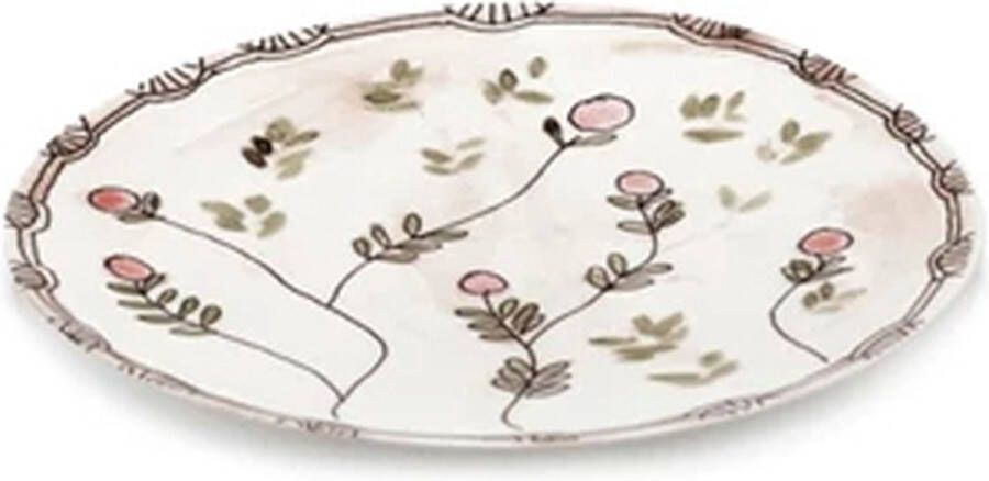 Serax Marni Midnight Flowers Mirtillo Nude plat bord D28cm roze groen