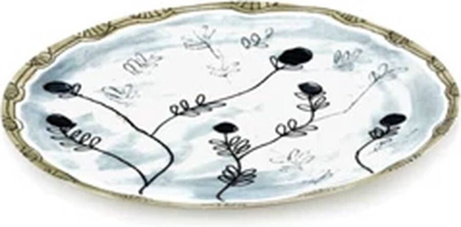 Serax Marni Midnight Flowers Mirtillo Tea plat bord D24cm blauw
