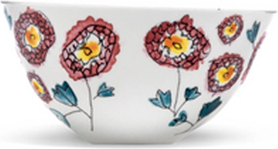 Serax MARNI Midnightflowers kom L Anemone milk 18 cm set van 2