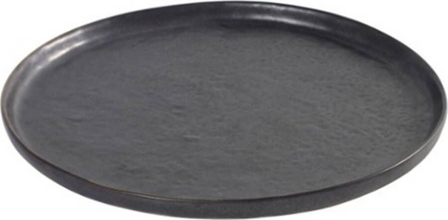 Serax Pure rond bord (Diameter: 16 cm Hoogte: 1 cm Kleur: zwart)