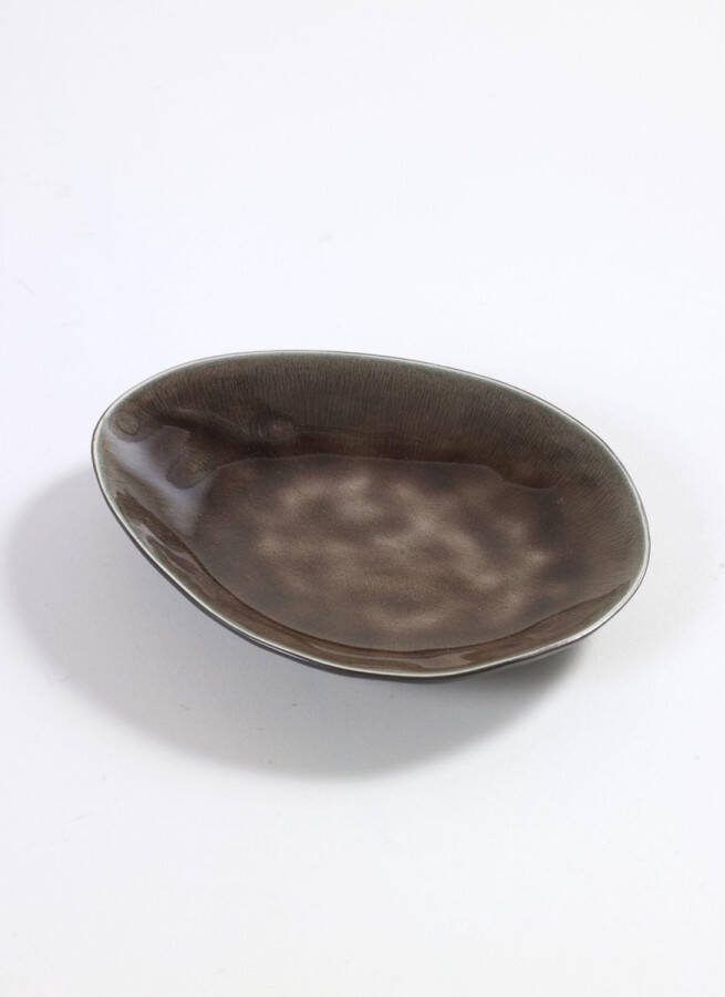 Serax Pascale Naessens Pure Gebaksbord Ovaal Small bruin 15x12 24 stuks in de levering