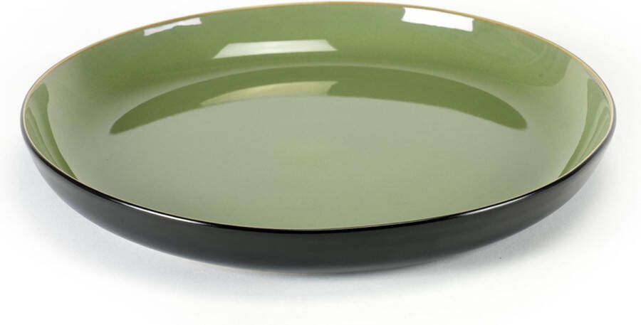Serax Pure by Pascale Naessens Schaal Large Ø29cm x H3 5cm Zeegroen en Zwart 1 stuk