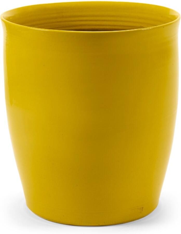Serax Bloempot Lines Geel D 40 cm H 44 cm Opening 37 cm