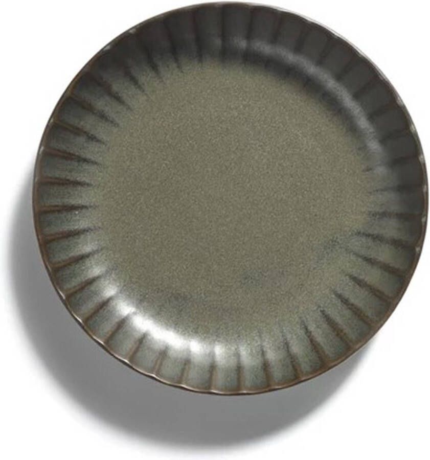 Serax Sergio Herman Inku diep bord schaal D16cm groen