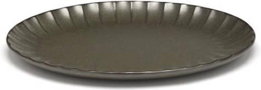 Serax Sergio Herman Inku ovaal plat bord 25x17.5cm groen