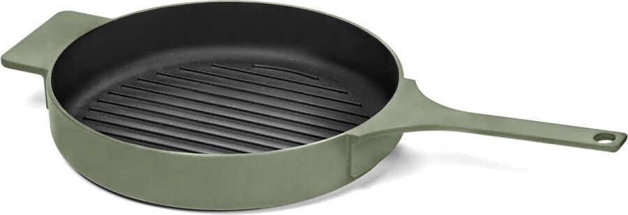 Serax Sergio Herman Surface B8718107G Grillpan enamel gietijzer camogreen D26