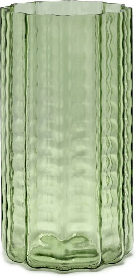Serax Vaas Green Wave Groen D 15 cm H 28 cm