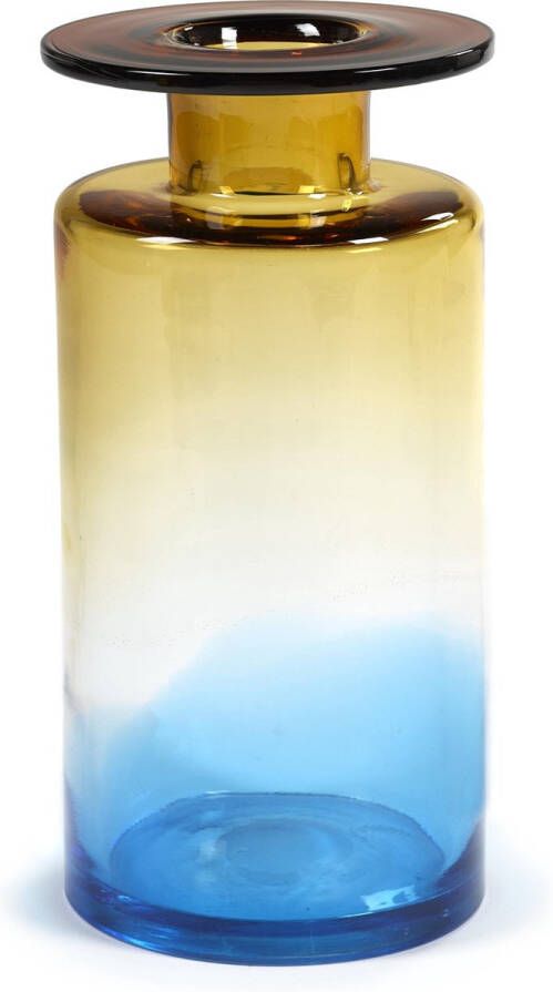 Serax Vaas Wind & Fire Glas Amber-Zwart L 18 5 x B 18 5 x H 40 CM