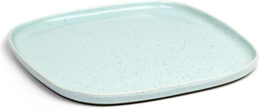 Serax Terres De Rêves serveerschaal (Hoogte: 1 cm Kleur: lichtblauw)